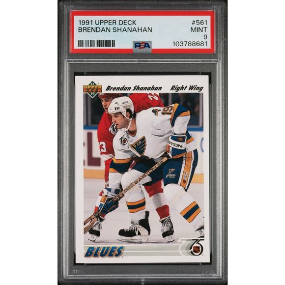 1991 Upper Deck #561 Brendan Shanahan PSA 9 Mint St. Louis Blues - Pop 2 - Picture 1 of 2